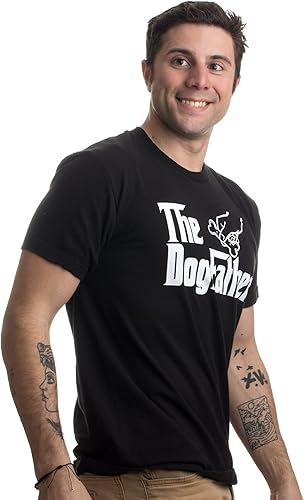 Miniatura 2 de The Dogfather  Divertida camiseta de humor divertido y lindo perro padre dueño mascota perro perro cachorro, Tee - Black