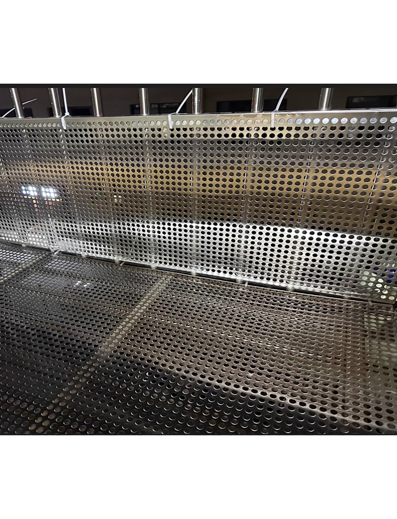 Chapa Perforada de Acero Inoxidable, Placa Perforada 304, Orificio de 1 mm y 10, Cerca balcón, Ventana antirrobo, Varios tamaños(1mm 100x53cm)