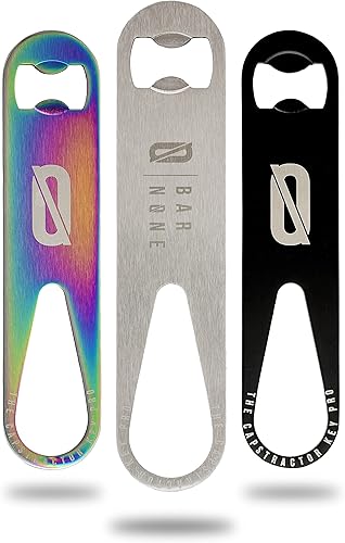 Miniatura 9 de BAR NONE The Capstractor Key Pro  Abridor de tapas de botellas, llave de cerveza, velocidad de barman llave de iglesia, arcoíris