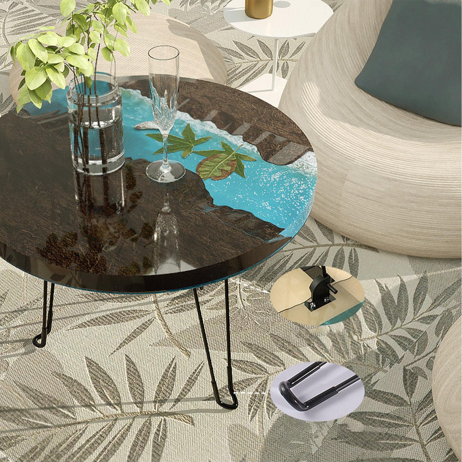 Amazon.co.jp: シリコンモールドトレイ - 3つのテーブル脚を備えた大型