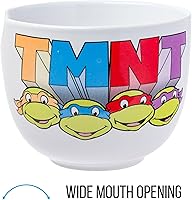 Vista 29 de Silver Buffalo The Powerpuff Girls Girl Power Featuring Blossom, Bubbles, and Buttercup Ceramic Ramen Noodle Rice Bowl with Chopsticks, Microwave