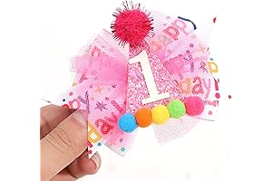 Pink Birthday Bow for First Birthday Princess