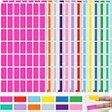 Rectangular Colored Label Stickers,1.57 x 0.75 Inch Color Coding Label,12 Colors Self-Adhesive Label,Colors Tags,Color Stickers for Inventory Organize, File Classification - 2352 Pack