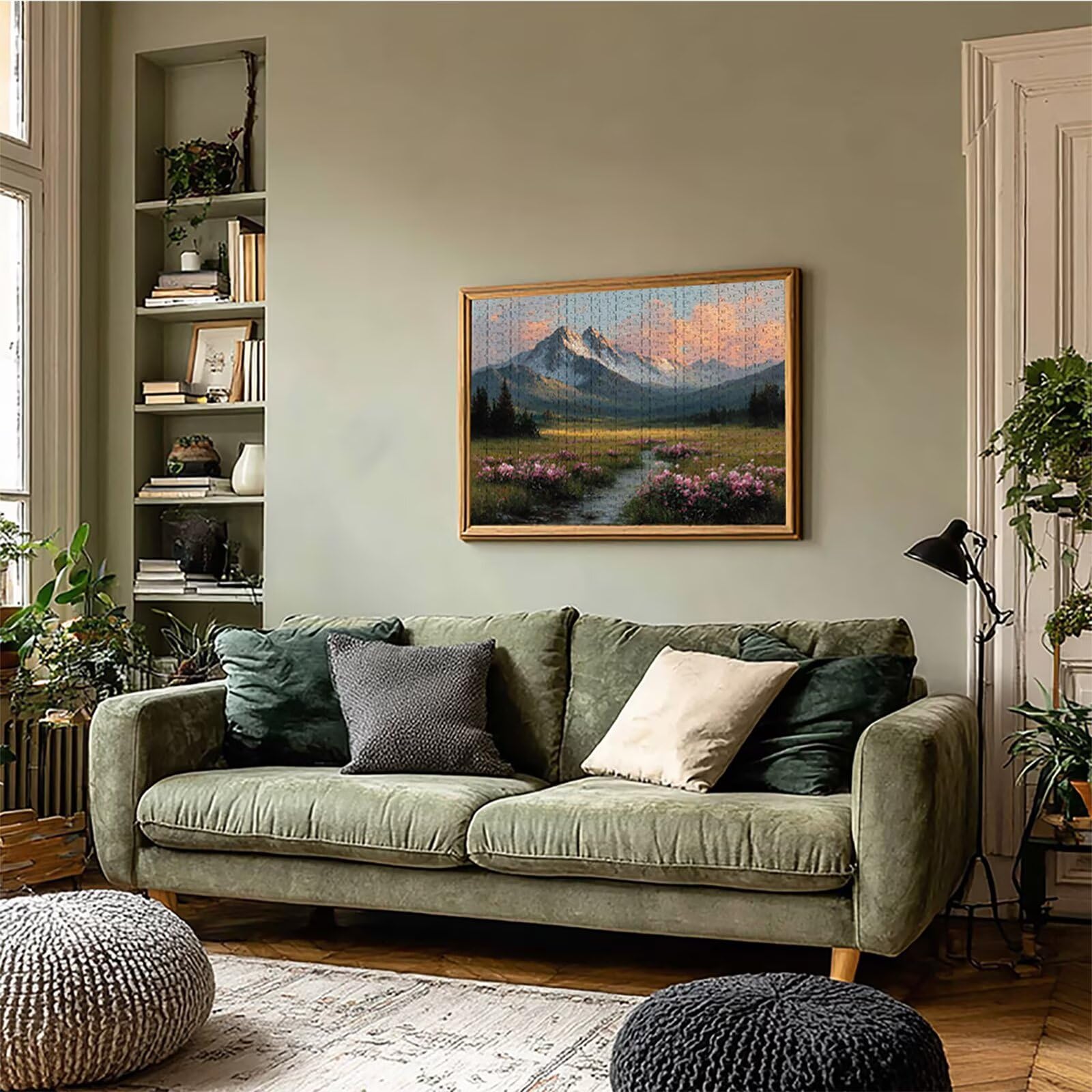 Montagna Puzzle 5000 Pezzi Adulti, Paesaggio Puzzle Legno con Scatola 156x105cm, Idea Regalo Uomo e Donna, Divertimento Per Adulti, per Gioco Familiar, Giochi di Sfida, Squisita Confezione, C-1072