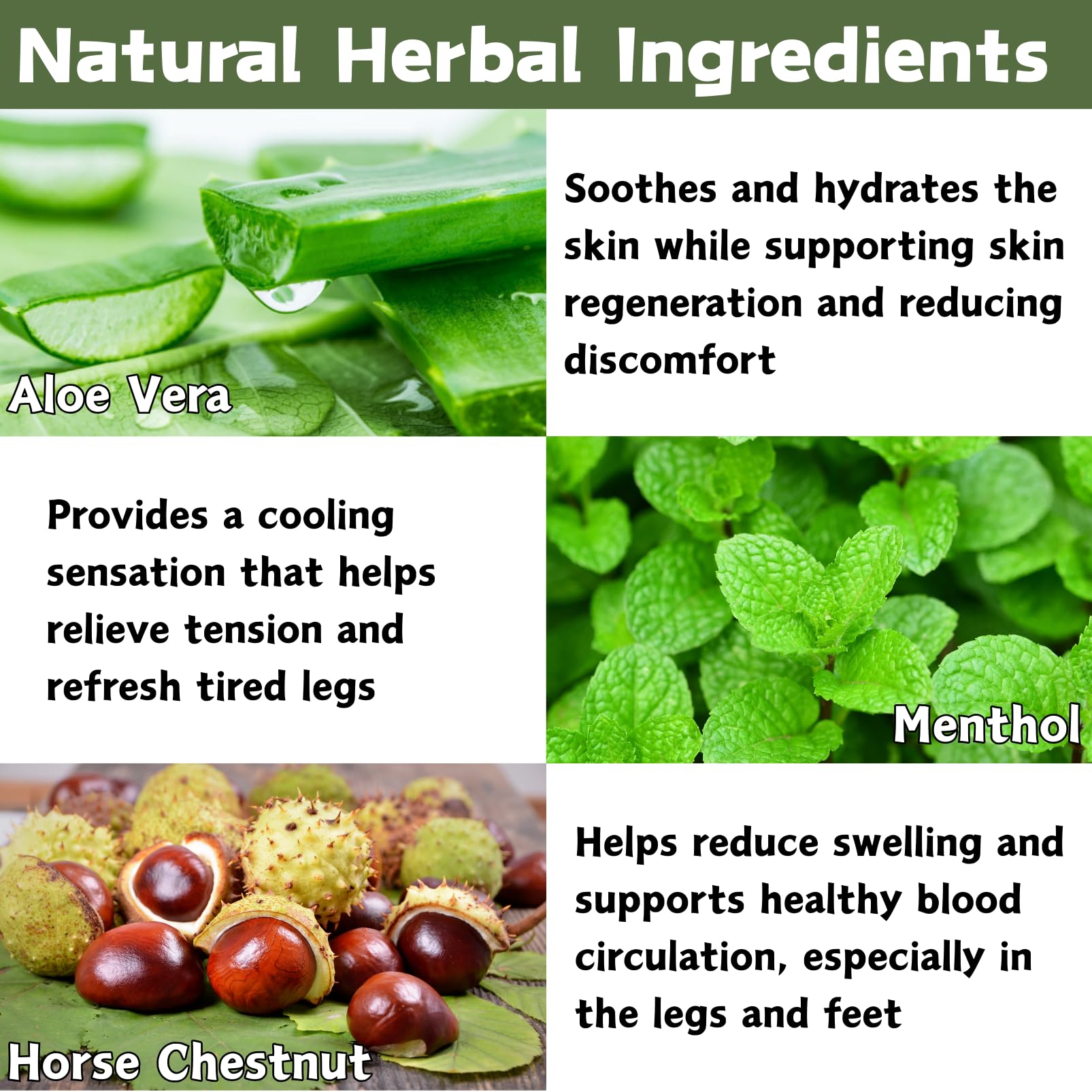 Edema Balm for Legs, Soothing Miracle Balm, Herbal Balms to Reduce Swelling in Feet and Legs, Var-icose V-eins Cream, Body Cream with Natural Ingredients, Vegan Skincare, 30g - Image 4