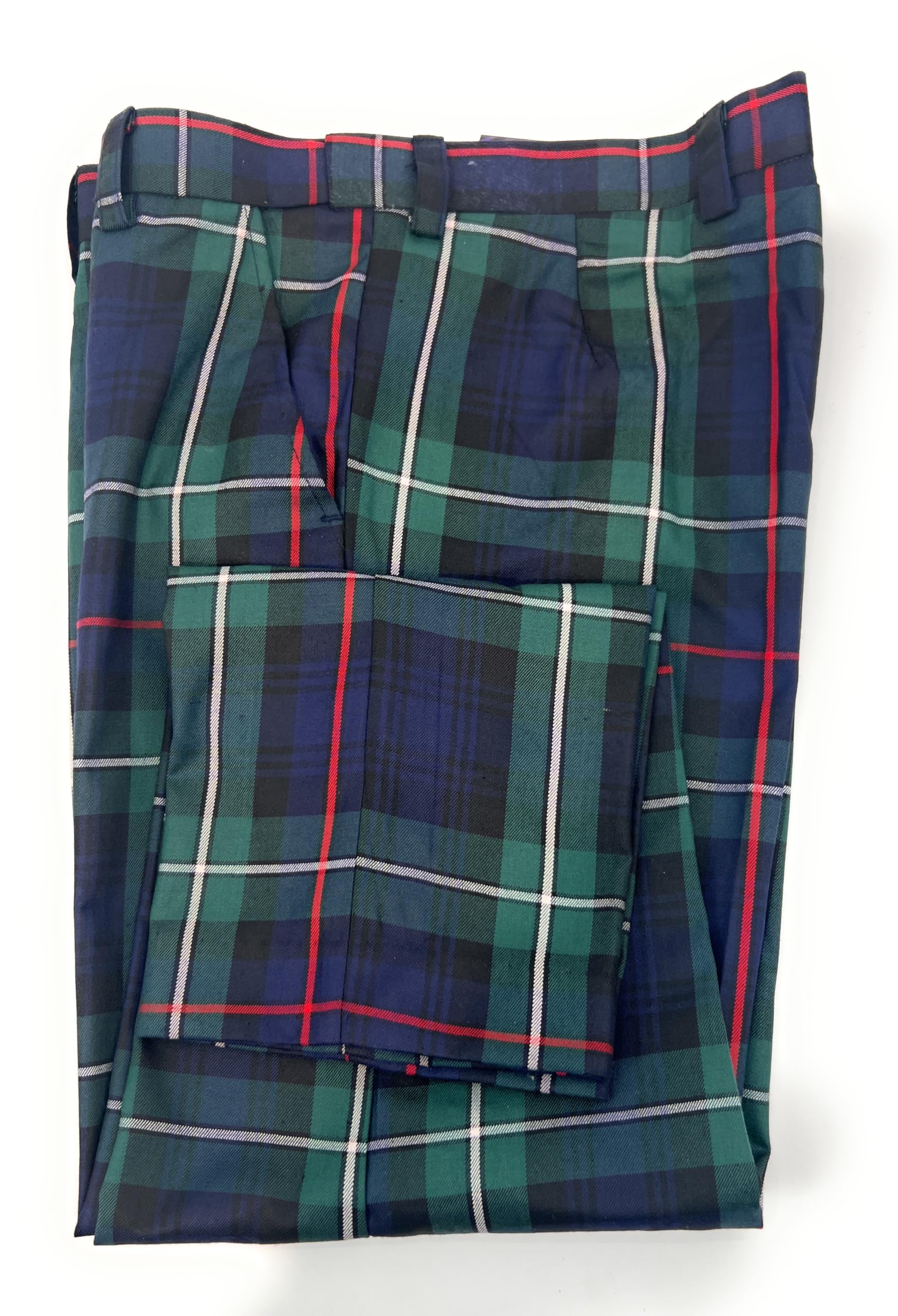 Mens All Season Traditional Tartan Trousers Formal Wedding Party Golf Comfort Stretch Fit Waistband (UK, Waist & Inseam, 42, 29, Mackenzie)