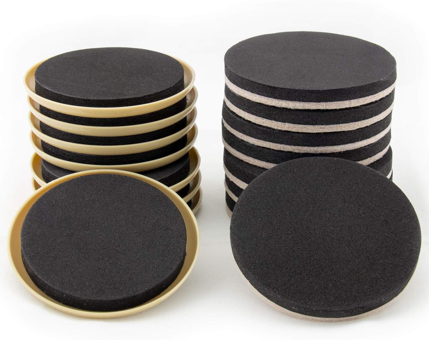 Furniture Moving Kit - Set of 16 Furniture Sliders, Coasters for Carpet and Hardwood, Tile Floor