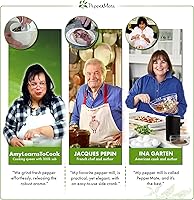 Vista 2 de Molinillo de pimienta tradicional PepperMate - Manual, molinillo de sal y pimienta de alta eficiencia - Molinillo de pimienta ajustable y de alta