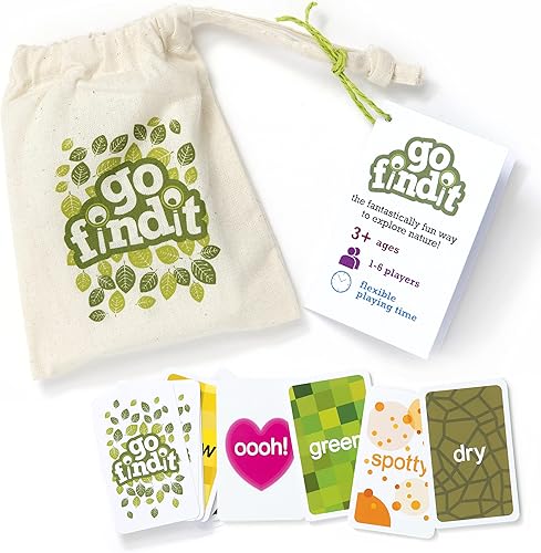 gofindit - Juego de cartas original de búsqueda del tesoro de la naturaleza al aire libre para niños y familias A partir de 3 años Juego de gofindit - Juego de cartas original de búsqueda del tesoro de la naturaleza al aire libre para niños y familias A partir de 3 años Juego de