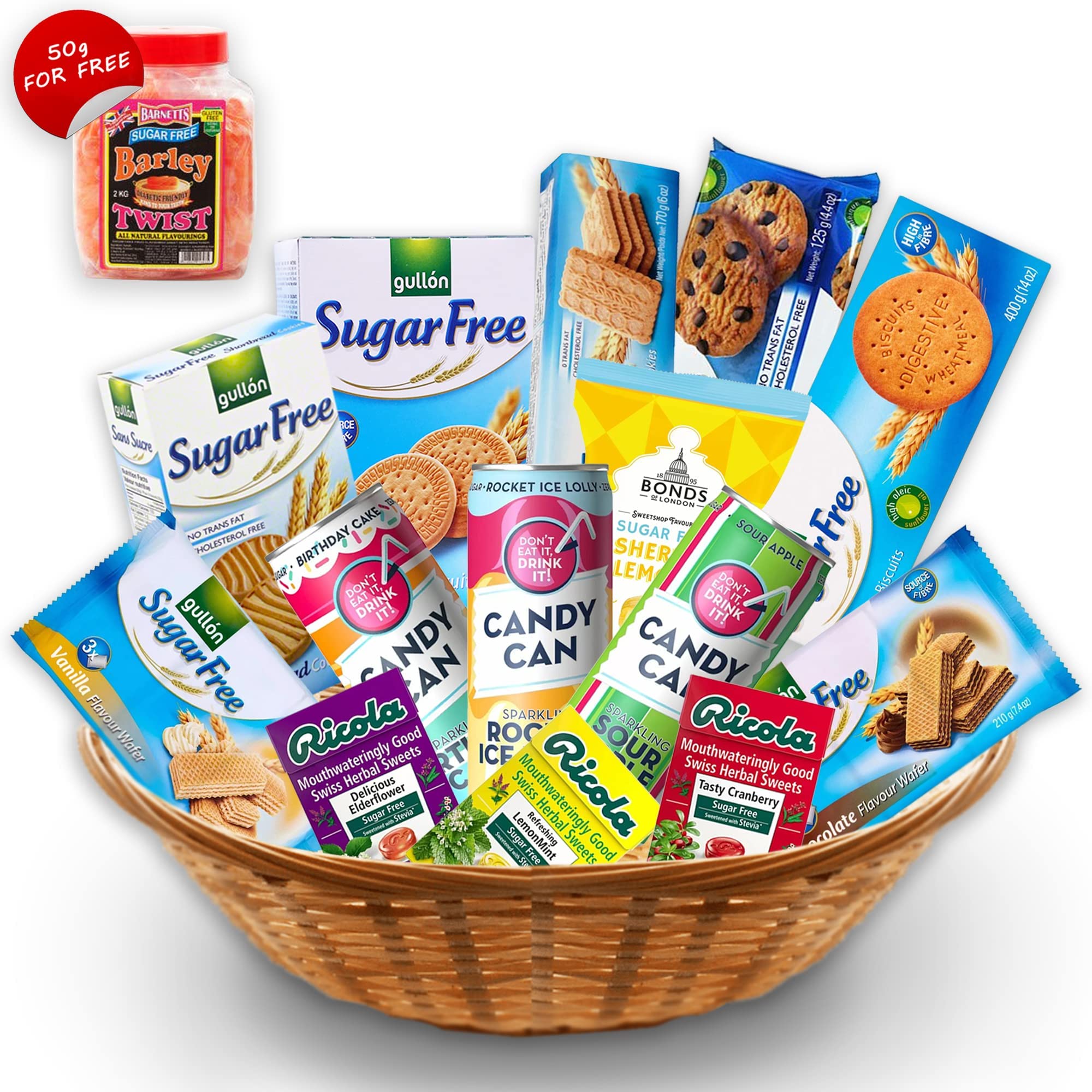 Sugar free christmas baskets Clearance