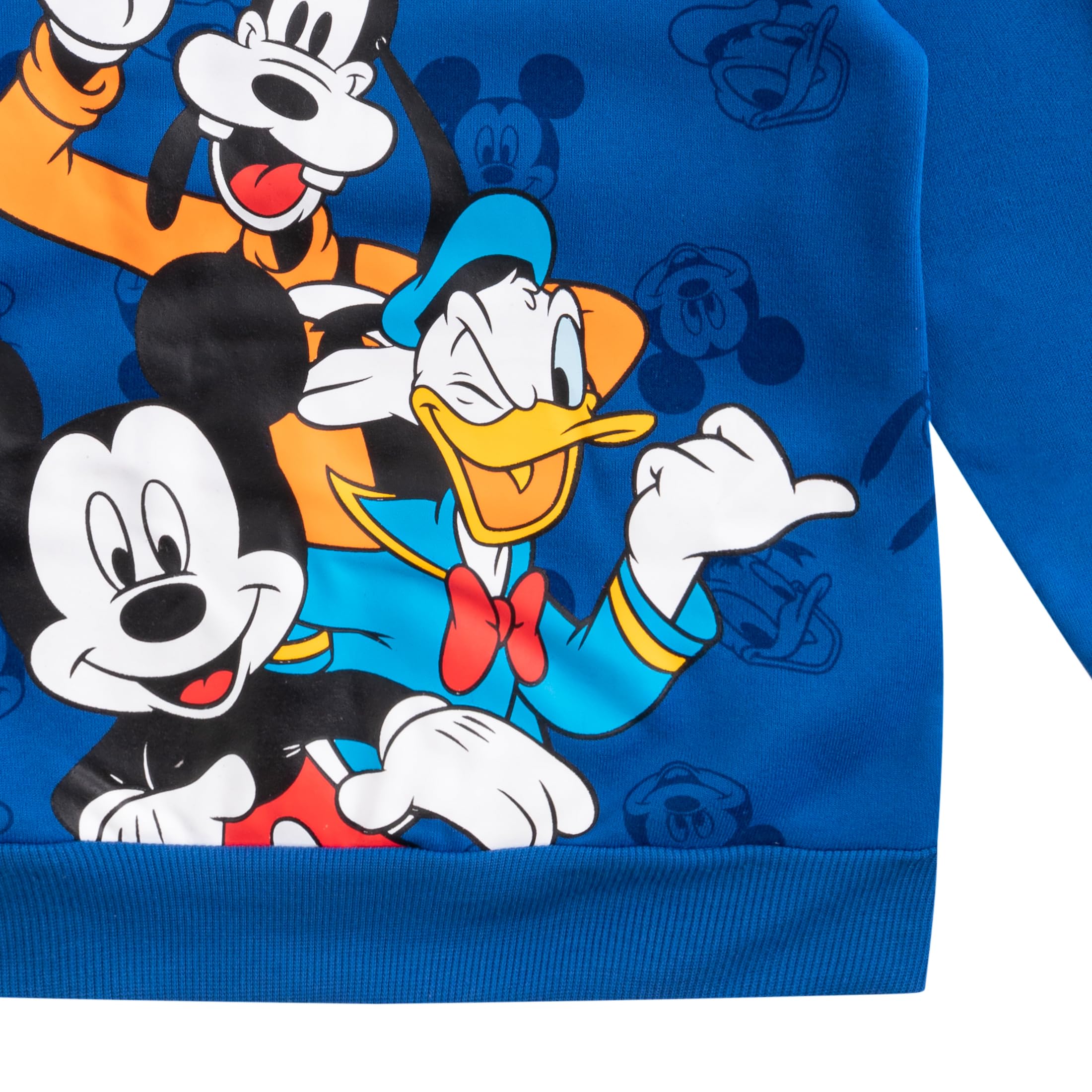 Disney Mickey Mouse, Pippo e Paperino Ragazzi Pullover Felpa con cappuccio per bambini piccoli e grandi - Blu/Rosso