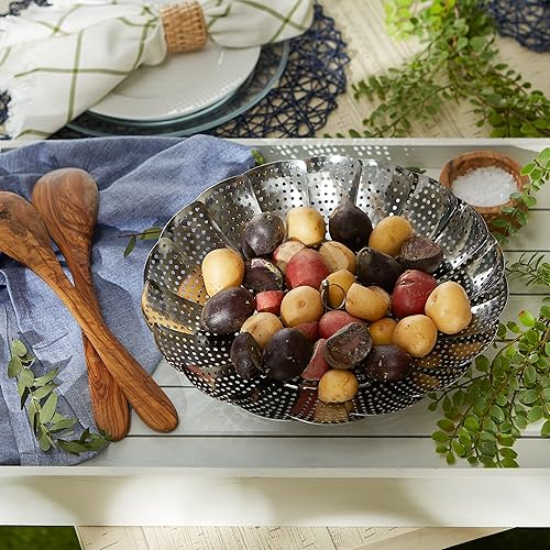 Miniatura 7 de RSVP International Endurance Kitchen Collection - Vaporizador expandible para verduras, 12 pulgadas, acero inoxidable