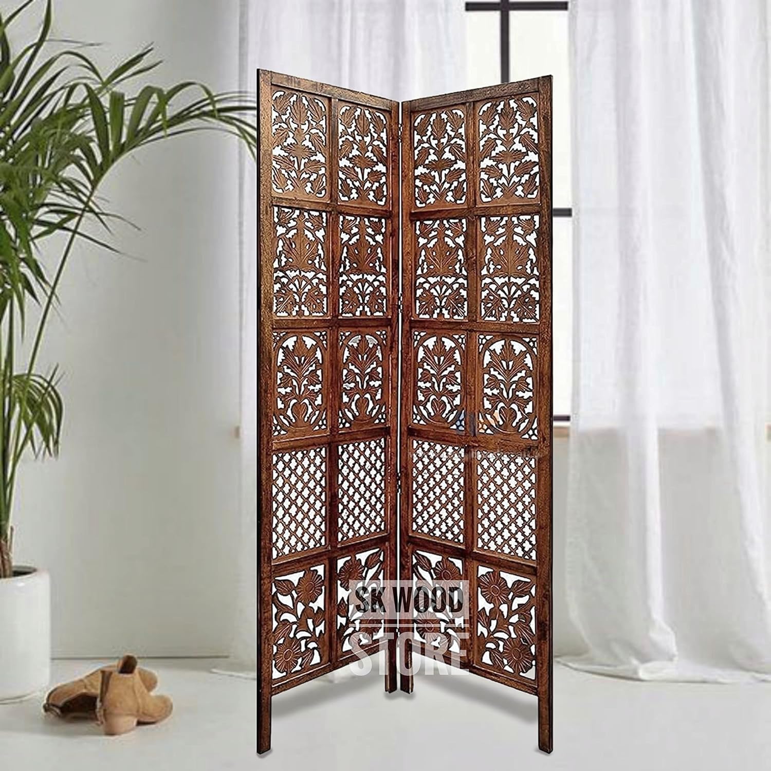 SK Wood Store Wooden Room Divider/Wooden Room Partition for Living