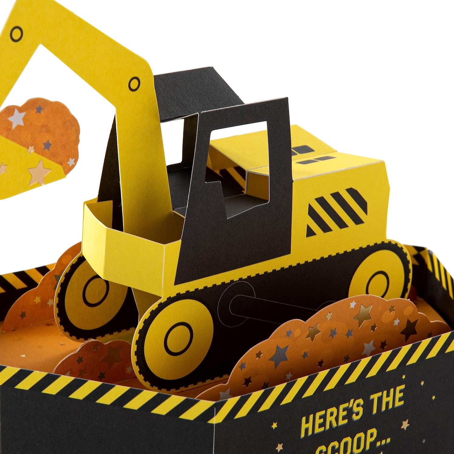 Hallmark Paper Wonder Kids Birthday Card - 3D Pop-Up Digger Design