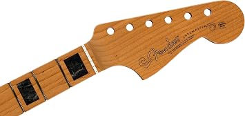 Fender Roasted Jazzmaster Neck, Block Inlays, 22 Medium Jumbo Frets, 9.5in Radius, Maple