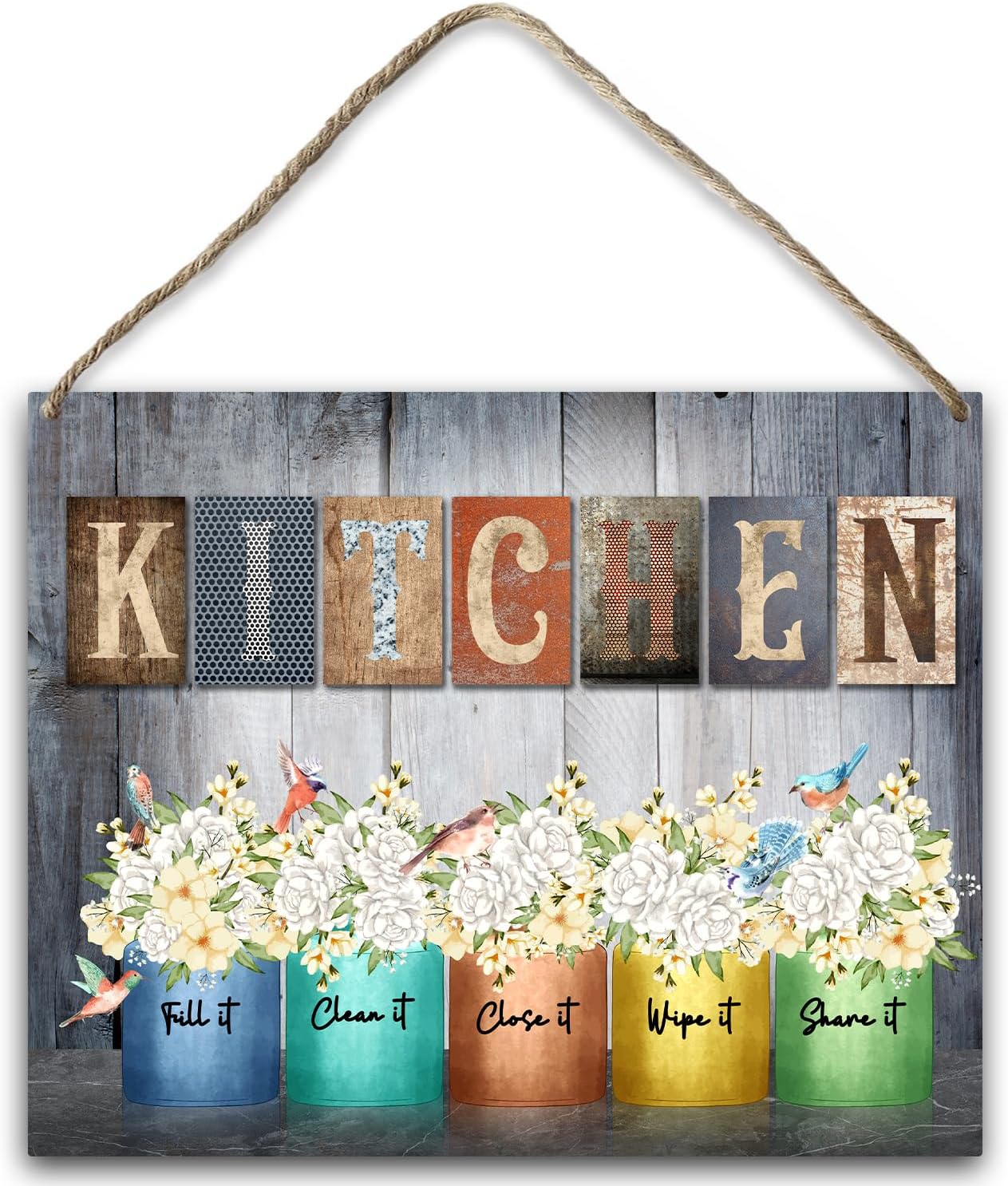 Elevate Your Kitchen with Stylish Wood Kitchen Hanging Decor