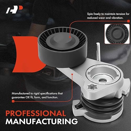 Miniatura 4 de A-Premium Conjunto tensor de correa con polea compatible con BMW 128i 323i 325i 325xi 328i 330xi 525i 528i 530i 530xi 528xi 525xi 330i 328xi X3 X5