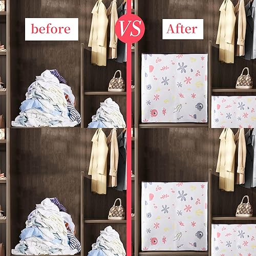 Miniatura 5 de Paquete de 3 bolsas de almacenamiento extra grandes de 100L140L180L, bolsa de almacenamiento de edredón, organizador de clóset y almacenamiento