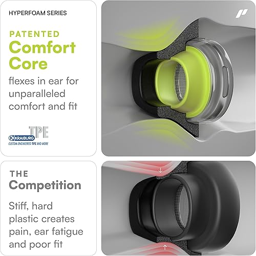 Miniatura 3 de Proof Labs HyperFoam - Almohadillas de espuma viscoelástica para AirPods Pro de 1 y 2 generación, núcleo de comodidad patentado para un mejor ajuste