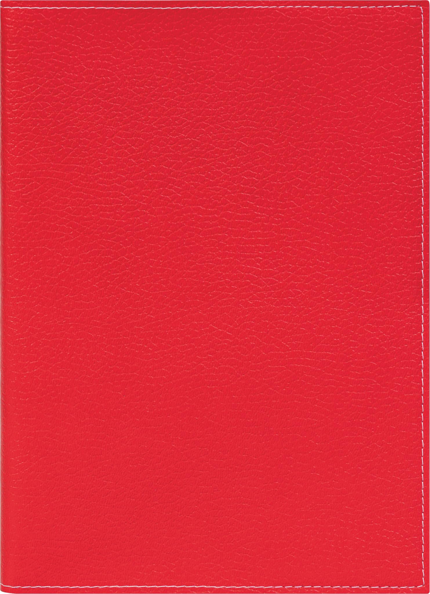 BRUNNEN Book Calendar Model 781 2026 | A4, Faux Leather, Red