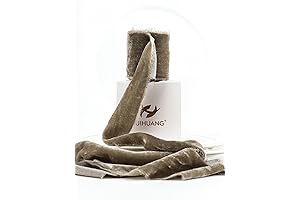 HUIHUANG Antiqued Frayed Velvet Ribbon