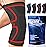 UFlex Athletics Compression Knee Brace for Women & Men Knee Sleeves Support for Sports, Running, Weightlifting, Arthritis, Meniscus Tear, ACL, Hiking, Recovery Support & Fitness Medium Red