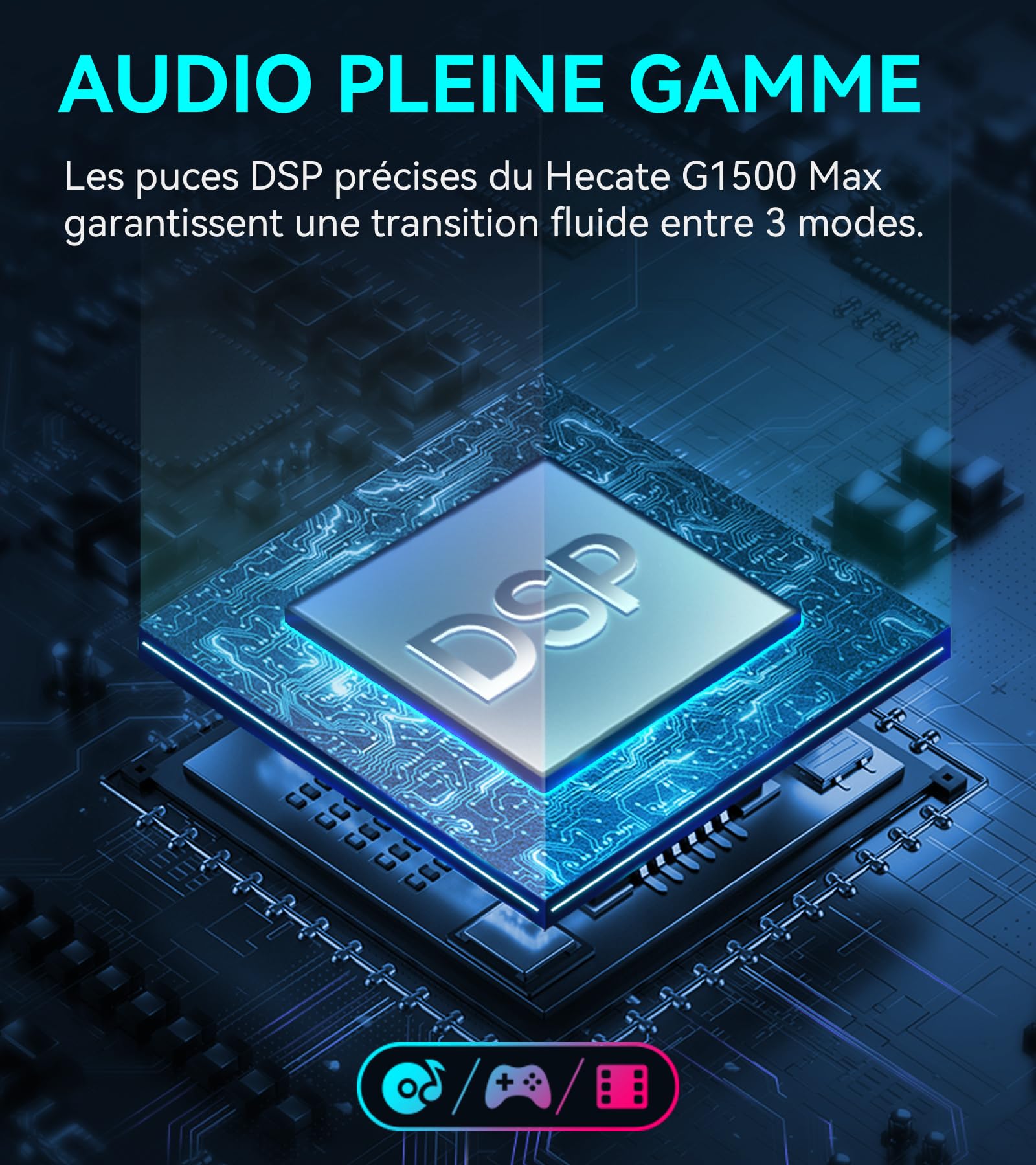 Edifier Hecate G1500 Max 2.1 Système de Hauts-Parleurs pour Ordinateur, Enceintes Gaming 60W avec Sortie Ligne Subwoofer, Lumière RGB, Bluetooth 5.3, USB