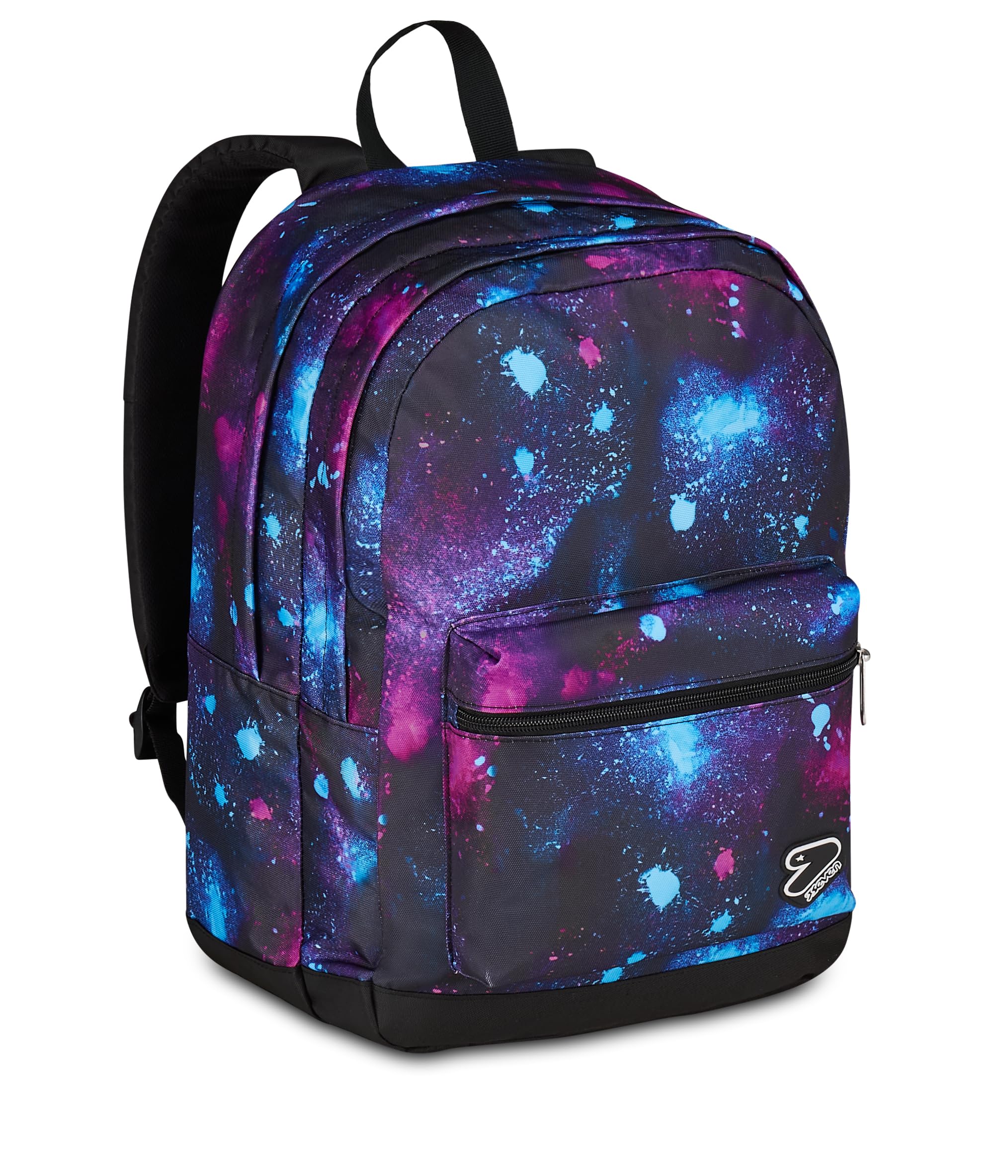 Seven Zaino Scuola The Double Pro XXL, Blu, 34 L, Doppio Scomparto, Cuffie wireless abbinate, Tasca porta pc, Tasca laterale portaborraccia, Tasca frontale, Scuola media e superiore, Bambini, Ragazzi