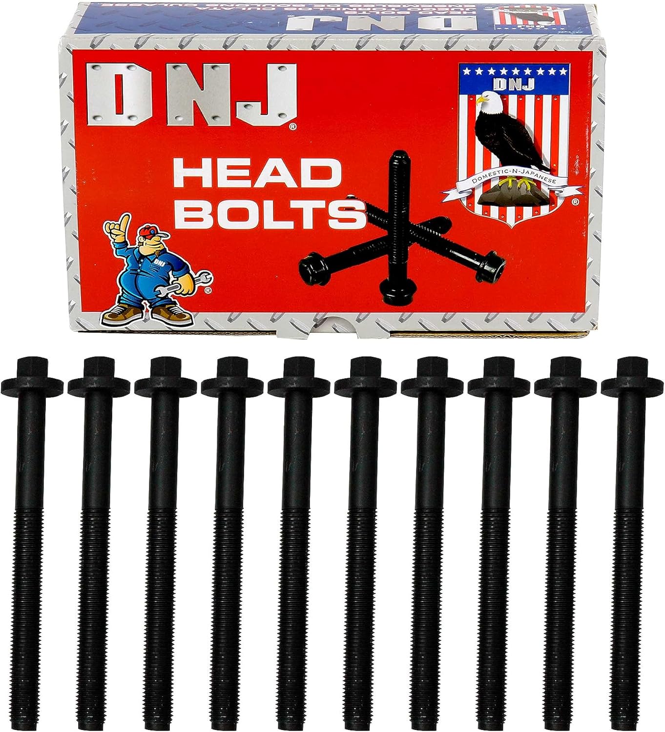 DNJ HBK4220 Head Bolt Kit For 08-10 Ford F-250 Super Duty, F-350 Super Duty, F-450 Super Duty, F-550 Super Duty 6.4L V8 OHV Turbocharged