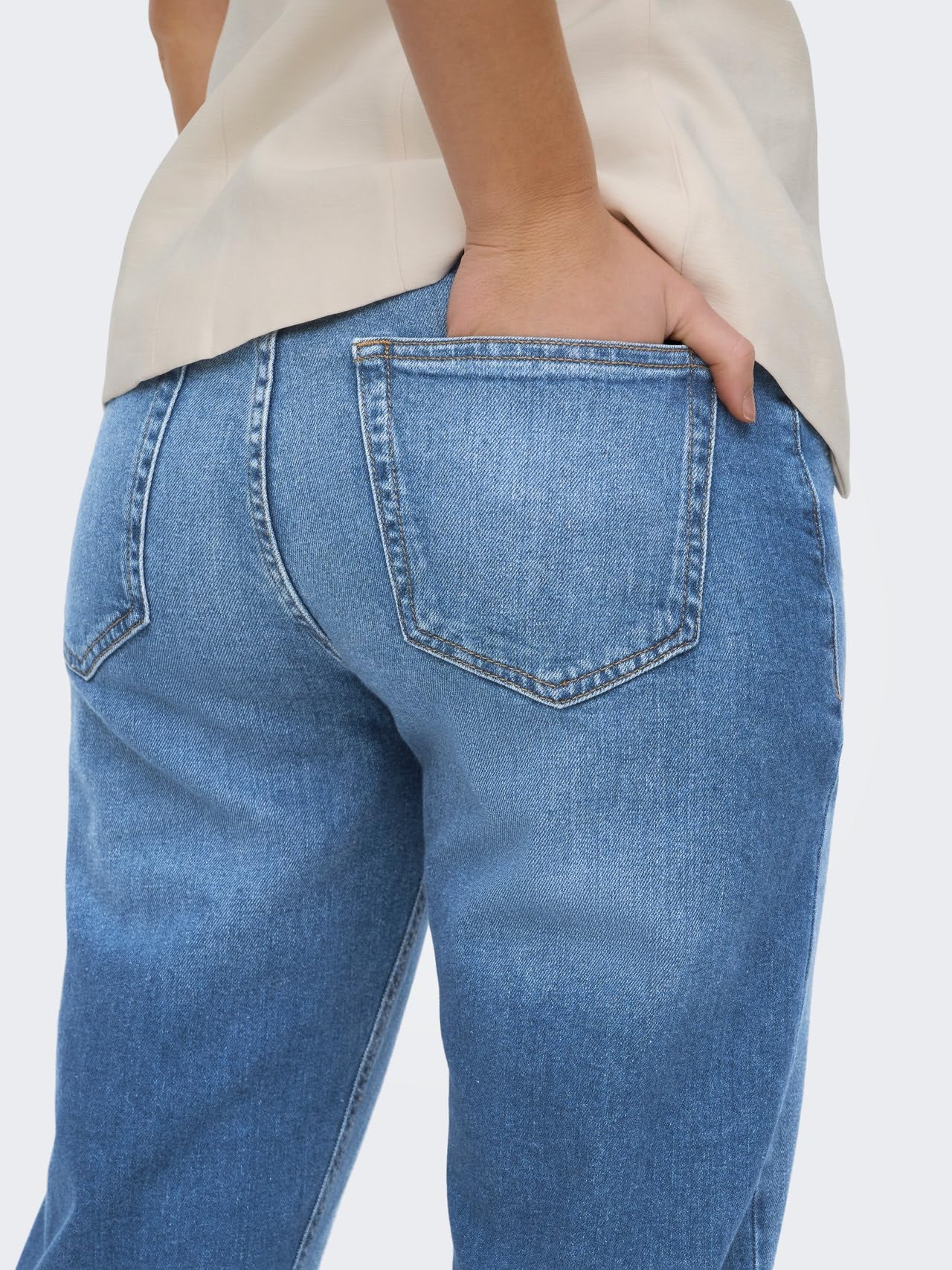 Only Onlveneda Hw Mom Jeans DNM Azg433 - Onlveneda Hw Mom Jeans DNM Azg433 - Smart Casual - Femme