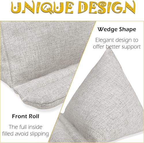 Miniatura 4 de WARMTONE Soporte para teléfono celular para cama, soporte para teléfono, bolsas de frijol, almohadas de tela suave, portátiles para viajes,