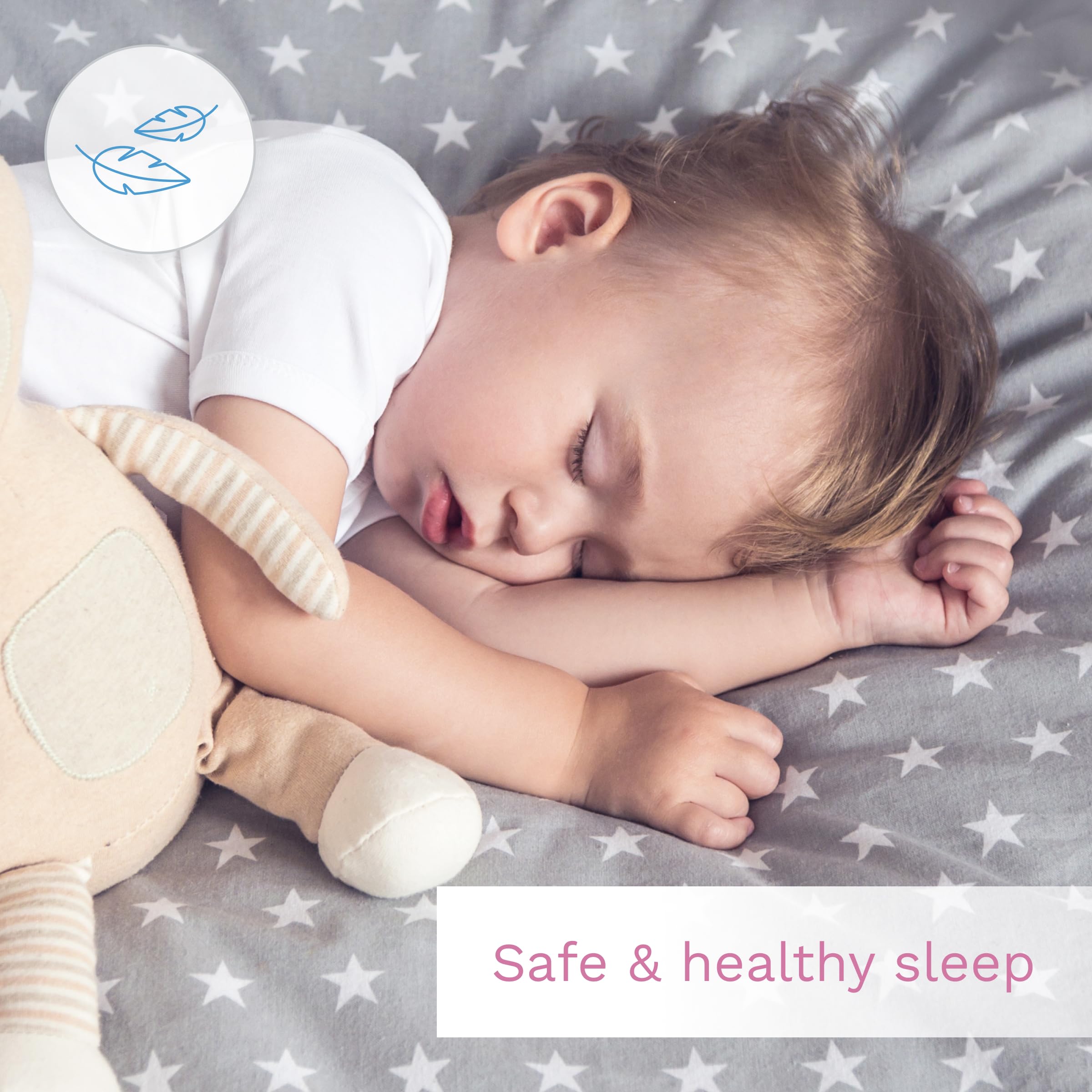 Baby Comfort Juego de 2 Piezas de edredón y Almohada para bebés y niños, 120 x 90 cm, para Adaptarse a la Cuna Infantil (Safari)