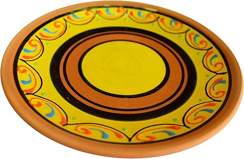 Miniatura 6 de Cactus Canyon Ceramics Juego de platos de ensalada de terracota española de 5 piezas, multicolor