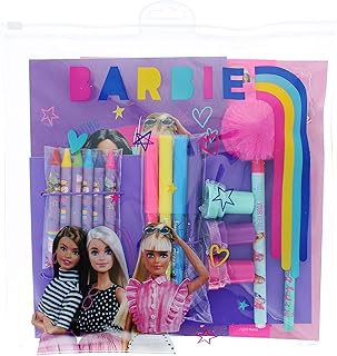 Barbie Large Stationery Set | Activity Bumper Set | Colouring Set | Stationary Set | School Supplies | Barbie Dolls | Barbie Gifts | Barbie Stationery