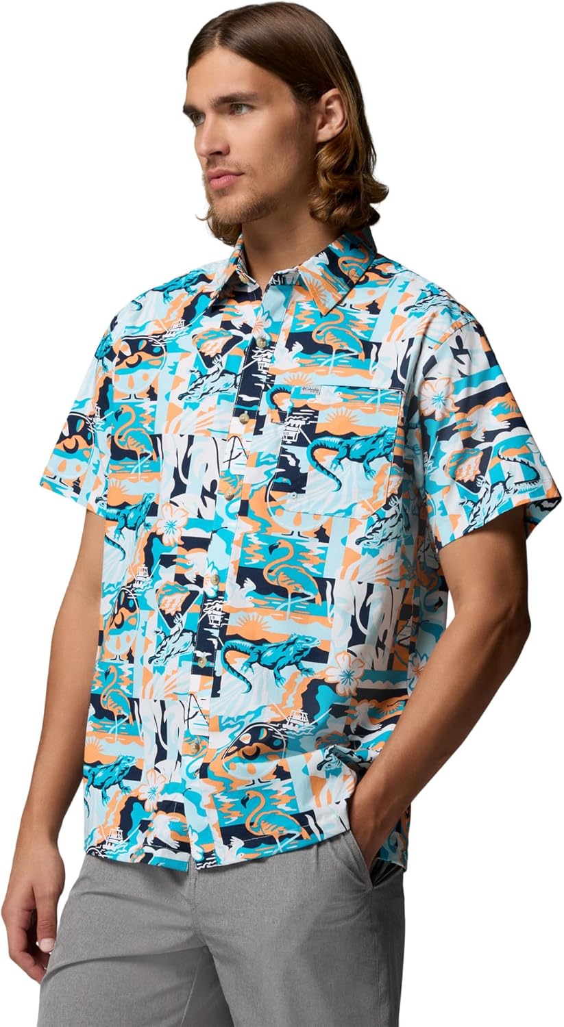 Columbia Mens PFG Trollers Best II Short Sleeve Shirt