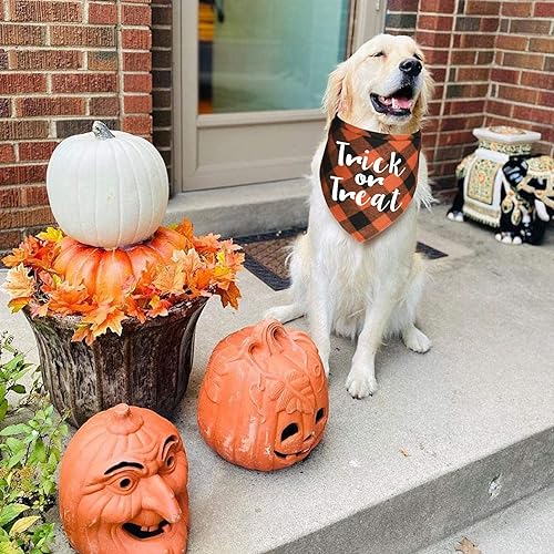 Miniatura 4 de Paquete de 4 bandanas para perros de Halloween, Día de Acción de Gracias, Navidad, bandanas para perros y cachorros, disfraces para perros grandes y