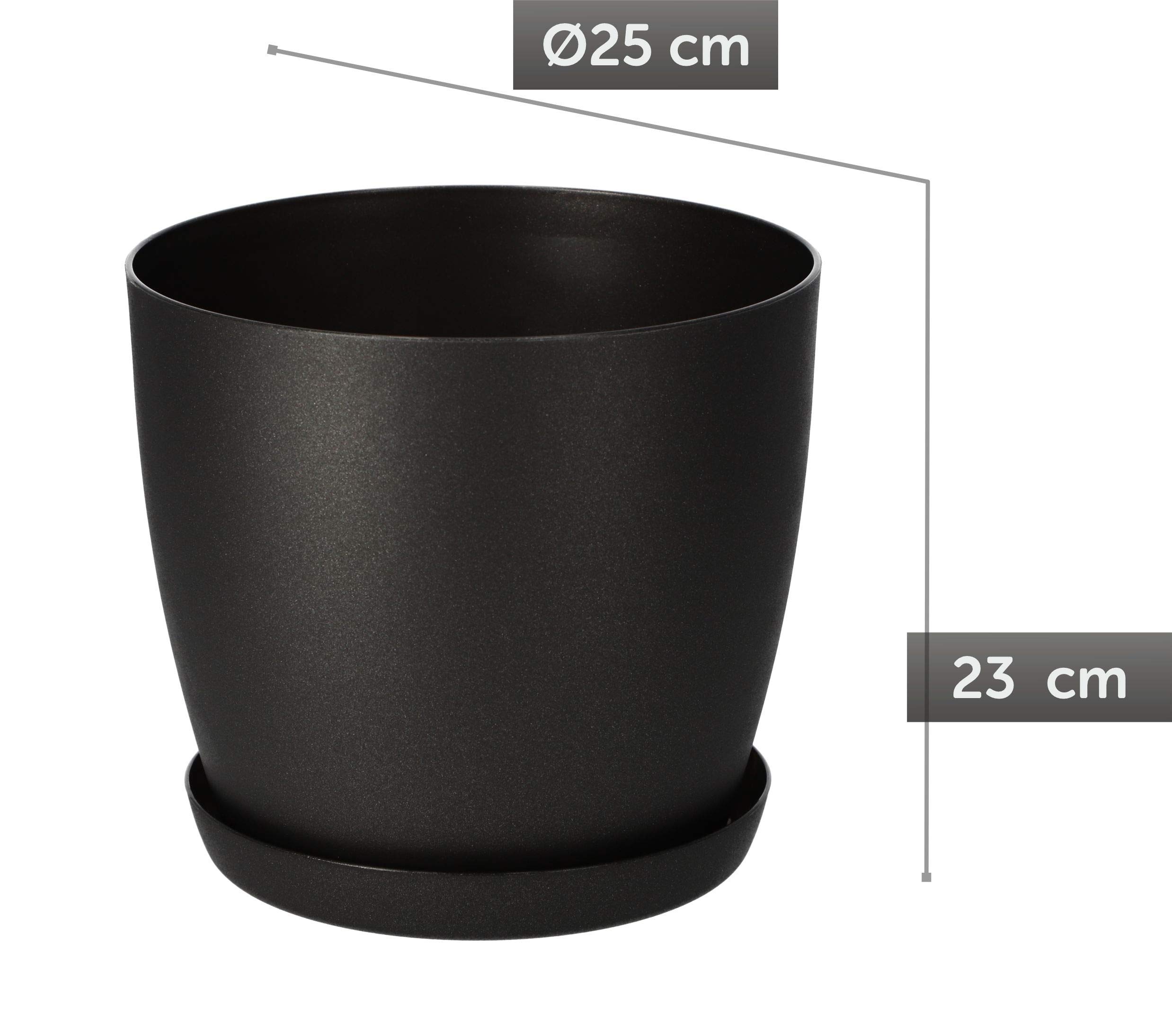 Le KADAX Pot Fleur 25cm allie esthétique moderne et fonctionnalité pratique pour vos plantes d'intérieur.