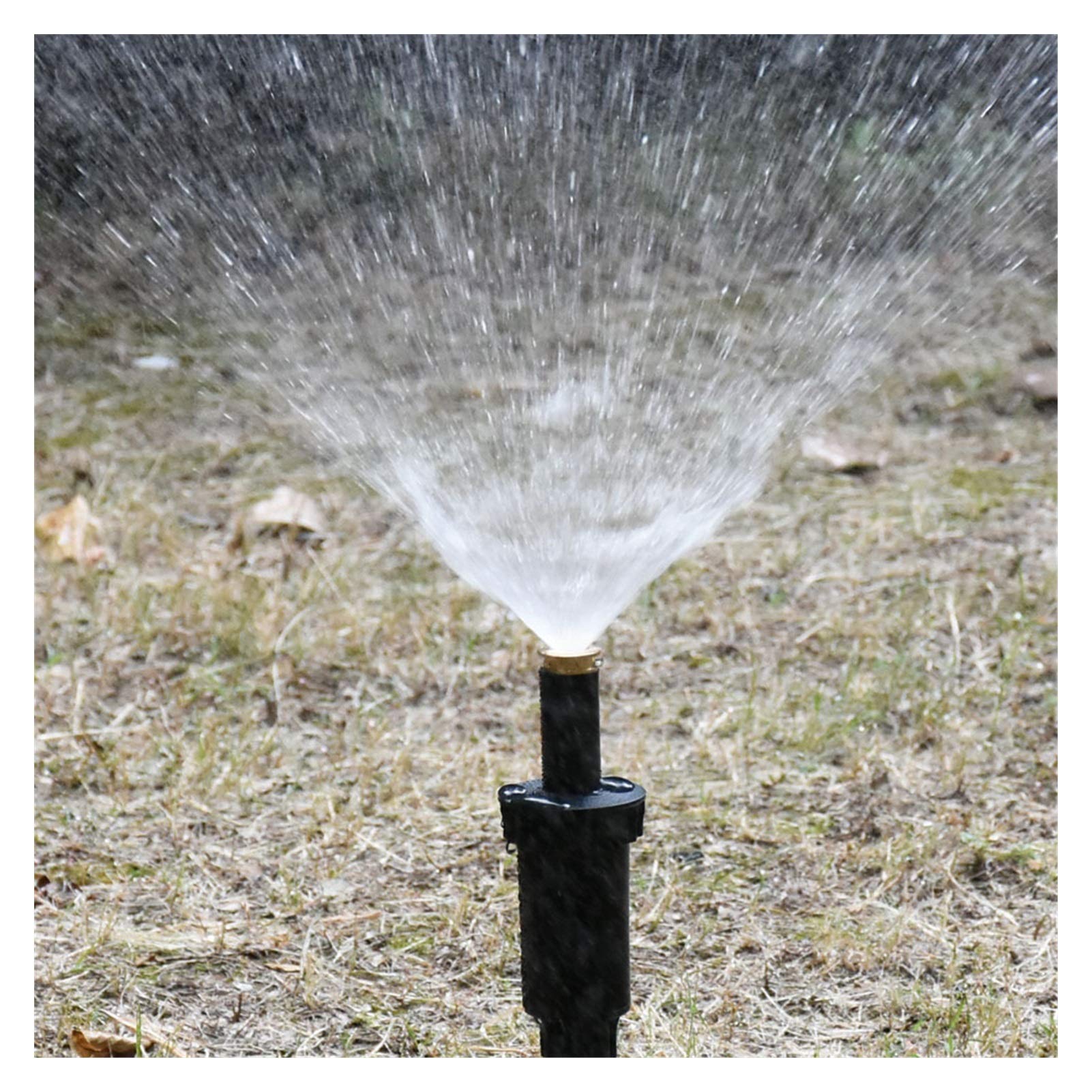 Strumenti for l'irrigazione da Giardinaggio, irrigatore da Giardino Femmina da 1/2 Pollice, irrigatore a Scomparsa da 90/180/360 Gradi, Attrezzi da Giardinaggio, 10 Pezzi