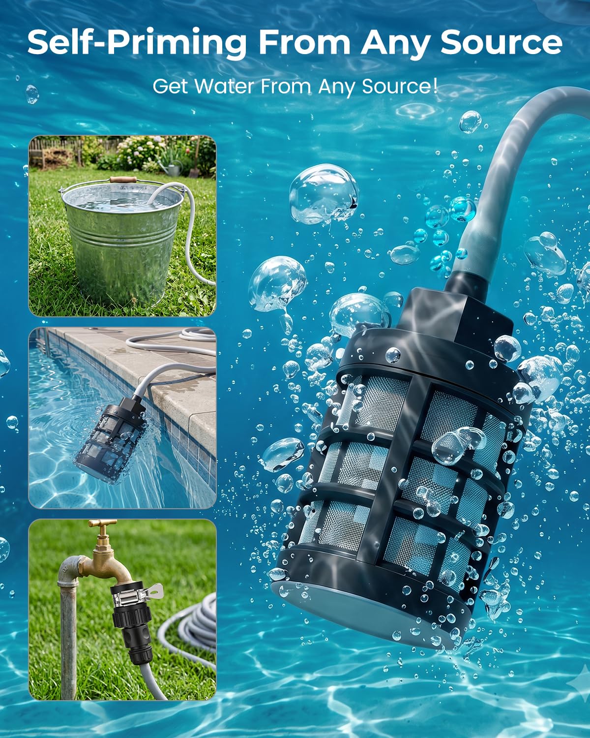 Hidrolimpiadora inalámbrica de Alta presión de 100Bar, Pistola de Agua a Presión Compatible con Makita 18V con 2 * 4.0Ah, Motor sin escobillas, 3 velocidades, Manguera de 5m, para Coche