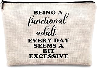 kdqua Bolsa de maquillaje novedosa, citas div...