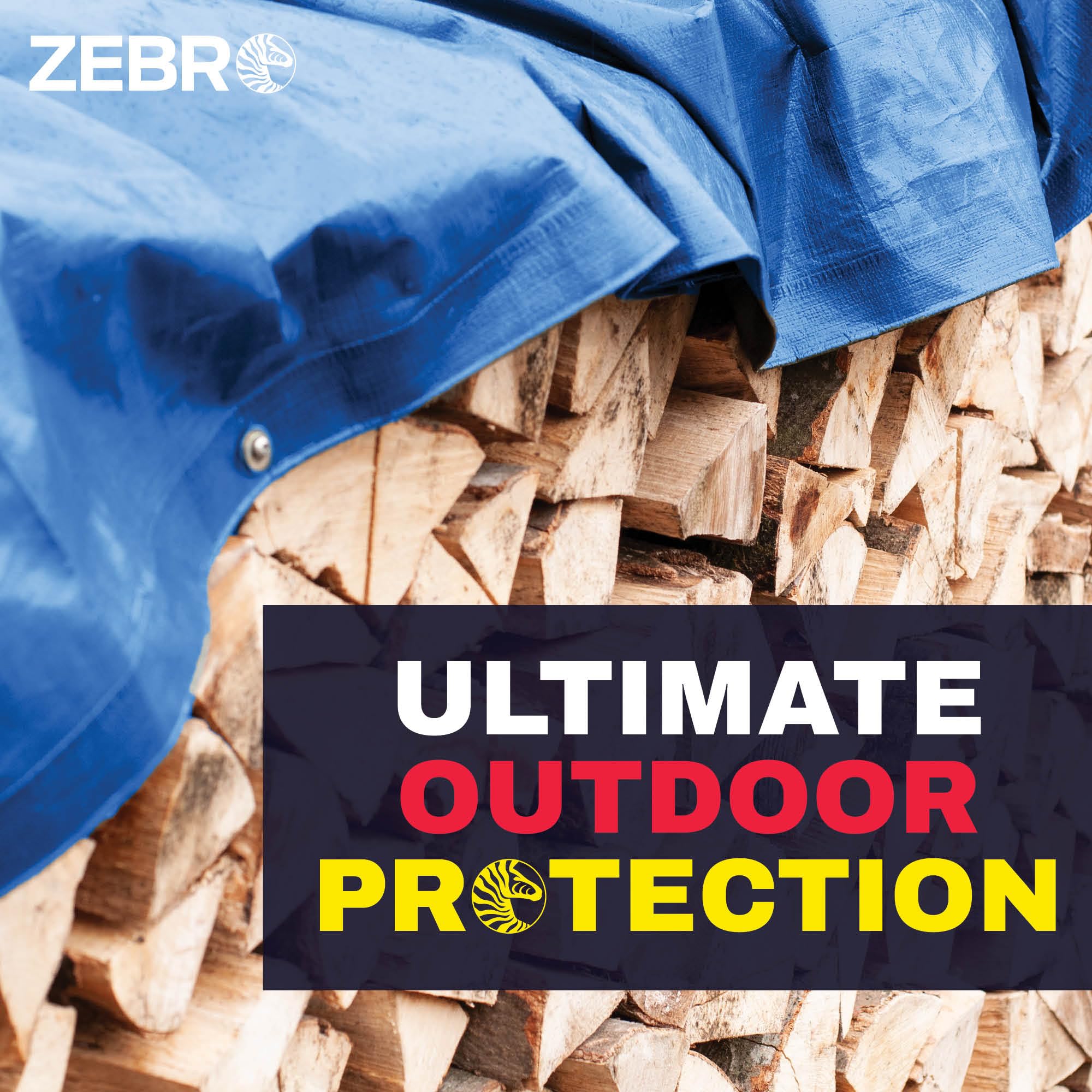 Lona Resistente Impermeable De 16 X 20 – 12 Mil De Grosor, Lona Azul De