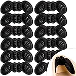 Heel Pads for Women - 6 Pairs Loose Shoe Inserts for Heel Pain Relief & Blisters Prevention (Black)