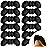 Heel Pads for Women - 6 Pairs Loose Shoe Inserts for Heel Pain Relief & Blisters Prevention (Black)