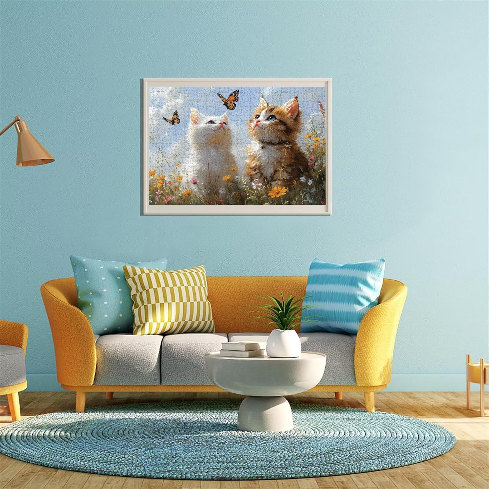 Puzzle Erwachsene 2000 Teile Katze Tier Educa Jigsaw für Kinder ab 8 Jahren Mädchen Jungen, Erwachsene Impossible Klassische Puzzles Schwer, Anspruchsvoll Spielspaß, Als Familienspiel 70x99cm t-658