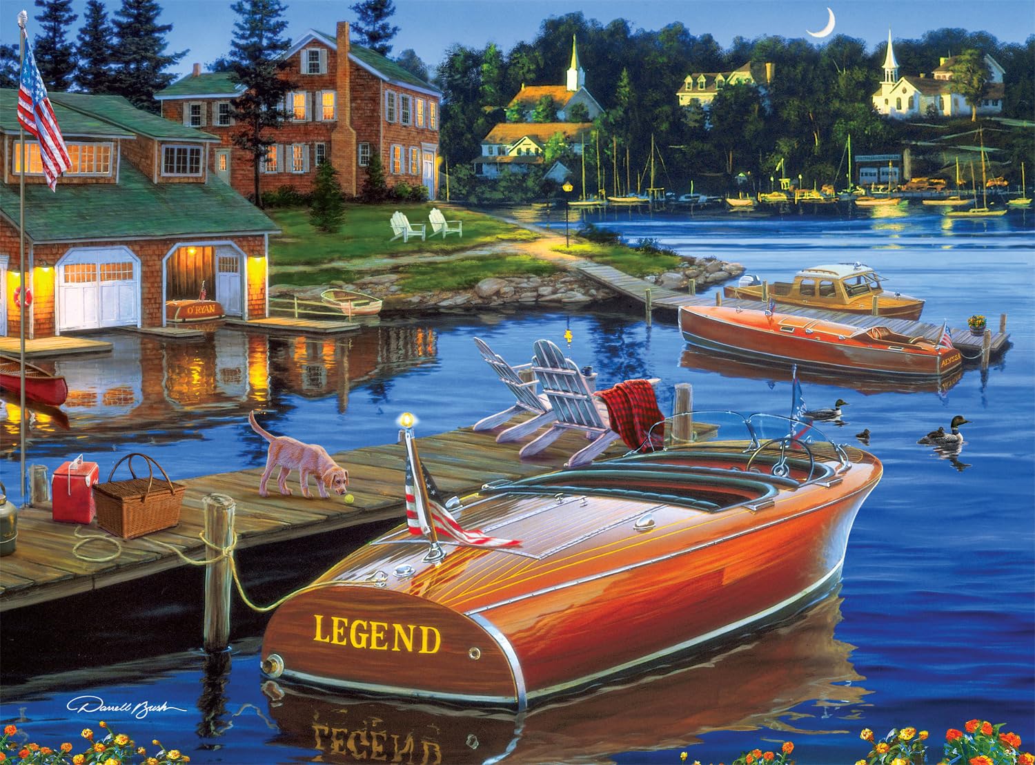 Buffalo Games - Darrell Bush - Legend of The Lake - 1000 Piece Jigsaw Puzzle for Adults -Challenging Puzzle Perfect for Game Nights - Finished Size is 26.75 x 19.75