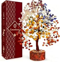 Handmade Birthday Gifts for Women: 7 Chakra Healing Crystal Trees for Positive Energy - Home & Office Desk Decor