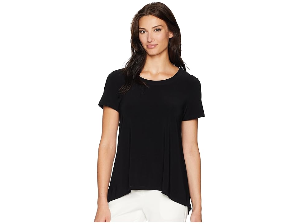

Anne Klein High-Low Tee (Black) Women's T Shirt