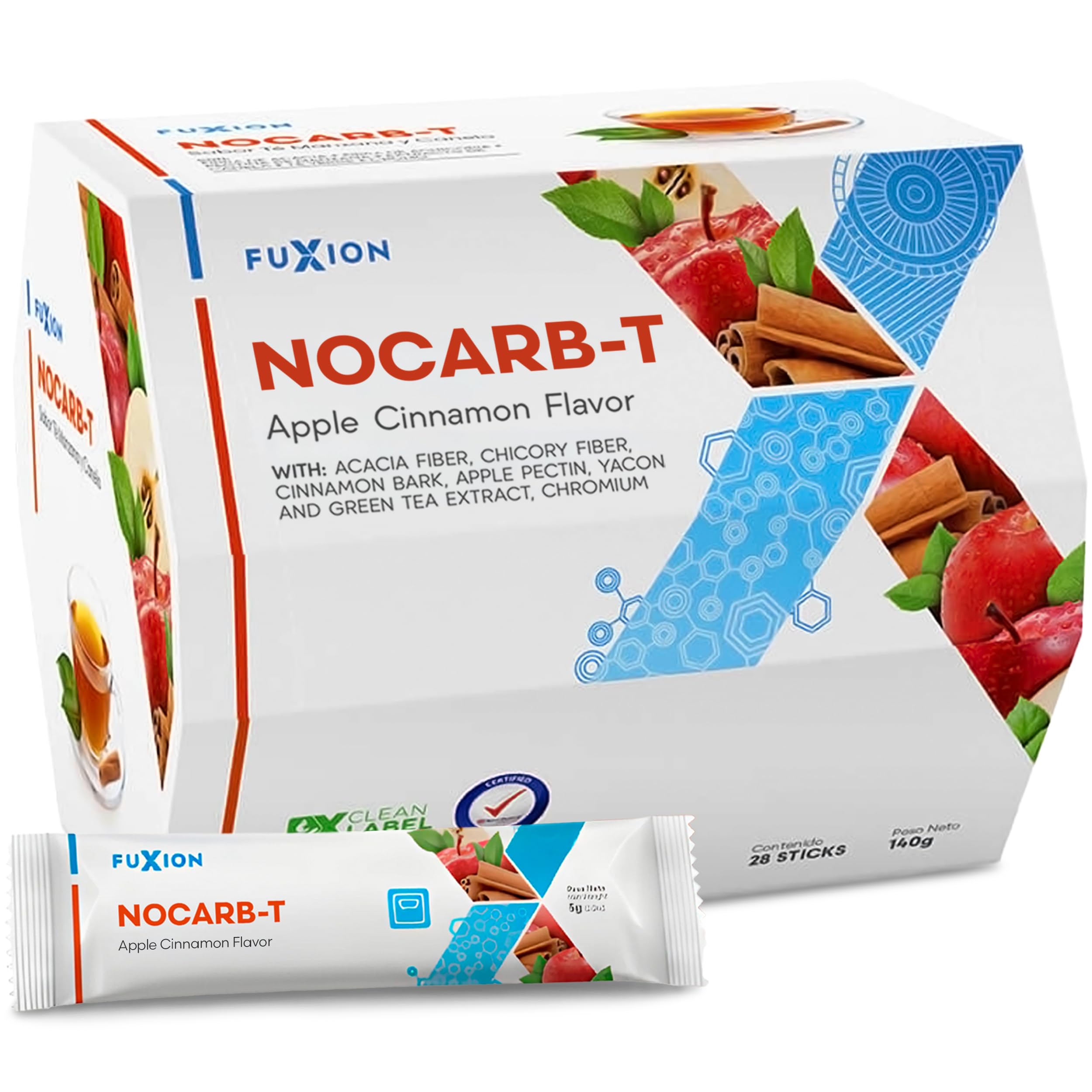 FuXion Nocarb T- Keep Cholesterol Balance, Cut Down Fat Transformation, Block Carb (Nocarb T, 28 Sticks)