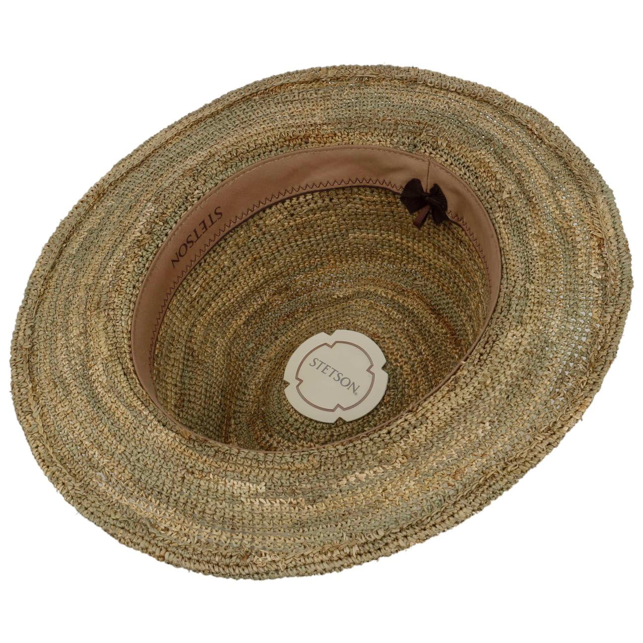 Stetson Crochet Traveller Sombrero Paja Multicolor Unisex Primavera Verano