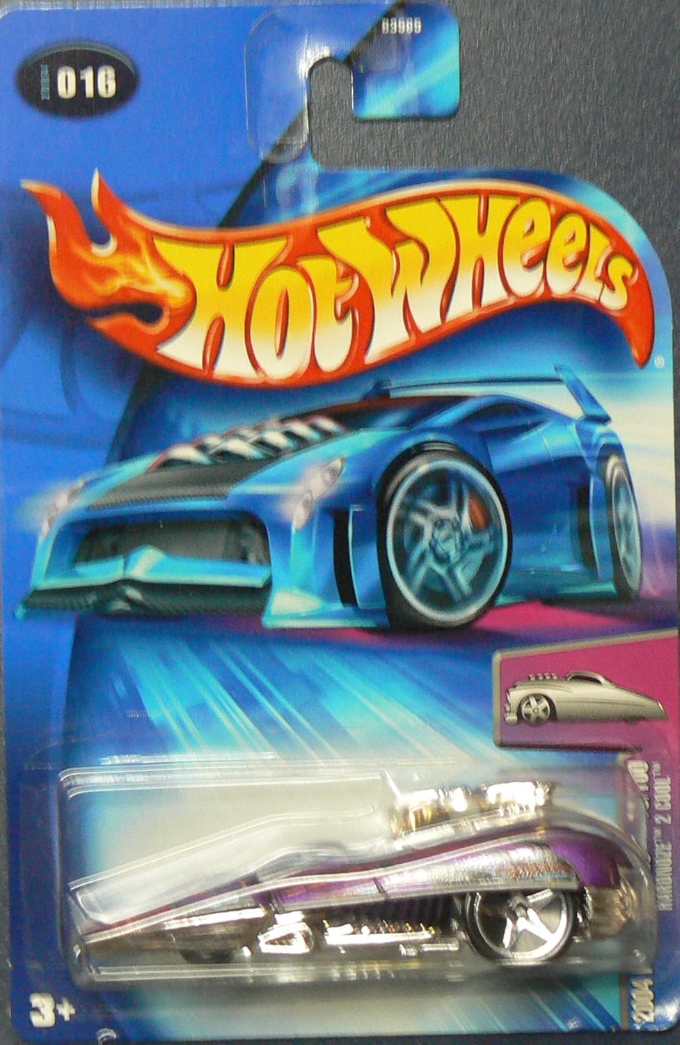 Mattel Hot Wheels 2004 Blings 1:64 Scale Purple Hardnoze 2 Cool Caddy Die Cast Car #016